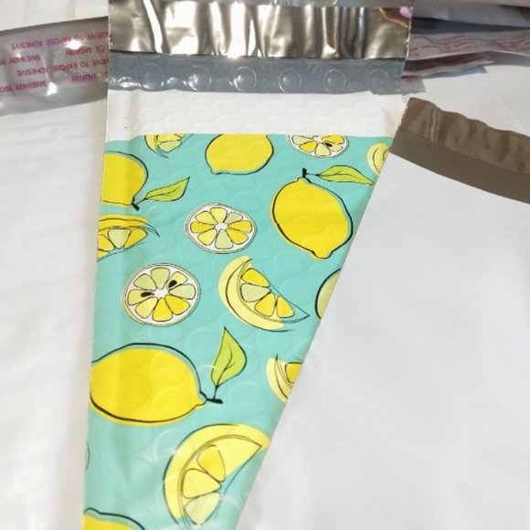 Bubble Mailers 5*8", 4*8", Poly Mailers, White / Green - Picture 2 of 3